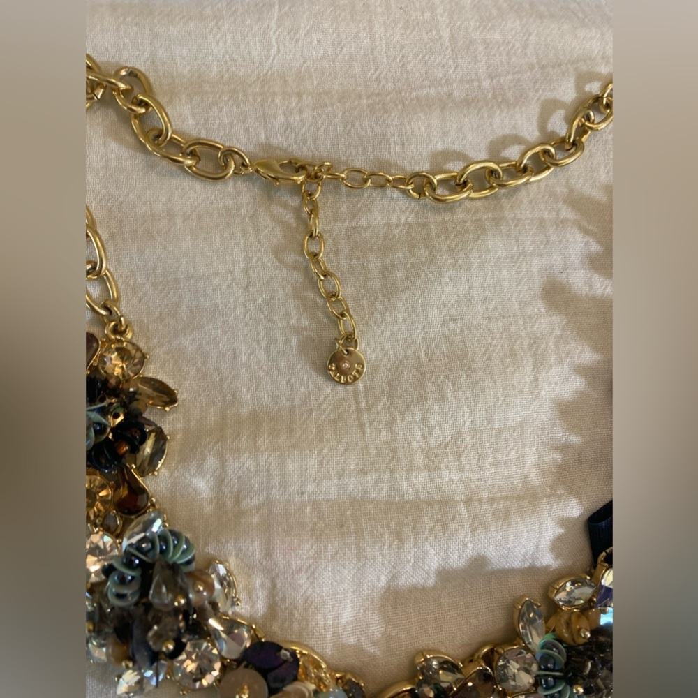 Talbots Sequins And Bow Statement Bib Necklace - image 6